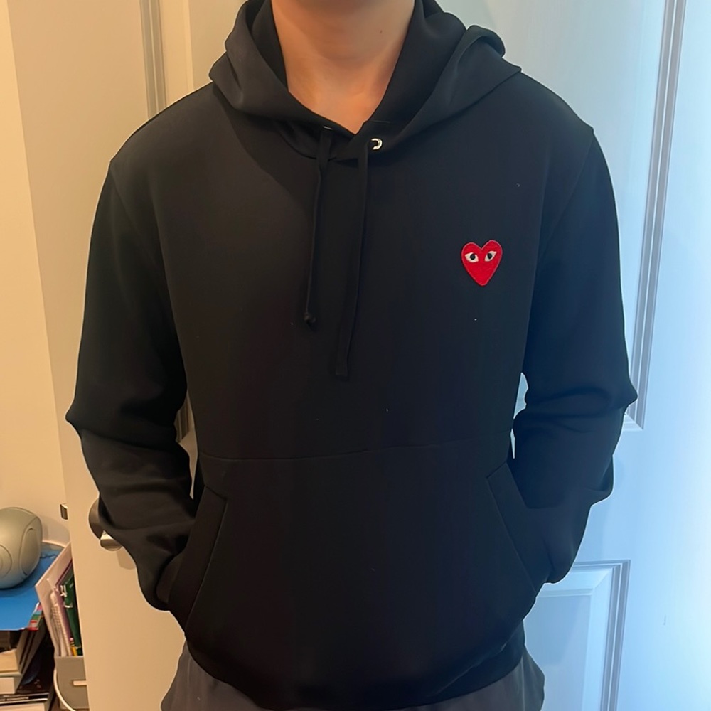 Comme Des Garçons Play heart-print pullover hoodie